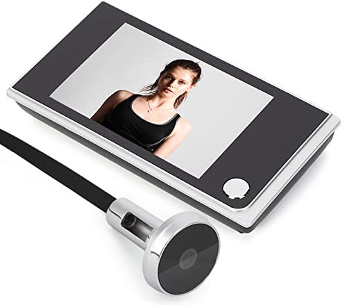 Ojo de Puerta Cámara WiFi Mirilla para Puerta Delantera 3,5 Digital LCD 120 Grados Mirilla Visor Foto Visual Electrónica Ojo de Gato