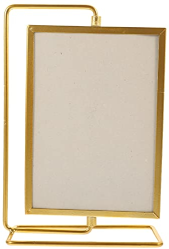 Ciieeo Fotorahmen 13x9 Wohnzimmer und Gold Moderne in Vintage Drehbarer Dekorativer Bilderrahmen aus Eisen Tischdekoration
