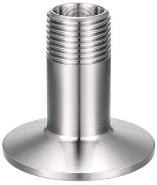 XYWHPGV Sanitär-Rohrfitting 1/2 NPT Außengewinde auf 1,99 Ferrule Edelstahl-Klemmfitting, Packung mit 1(5316f db58a 5e605 70e95 45554 68a27