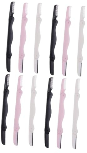 MAGICLULU Damen Augenbrauen Shaper 12 Stück 3 Augenbrauenschneider Gesichtsrasierer Life Augenbrauenrasierer Augenbraue