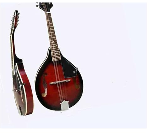 String Instrument Treble Eight-string Mandolin Instrument Mandolin Orange Mandolin + Electronic Tuner(Wine red)