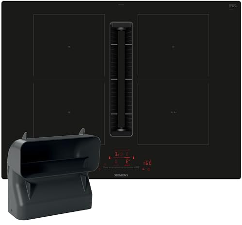 Siemens iQ500 Kochfeld-Set mit Dunstabzug 70 cm rahmenlos ED711HGA6 | Kombi-Induktion, Angenehm leise, Einfach zu reinigen, Home Connect, Bratsensor Pro