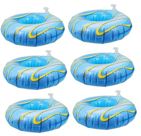 MUSISALY Aufblasbare Getränkehalter Aus PVC Schwimmende Getränkeunterlagen Für Poolpartys Wiederverwendbar Und Langlebig