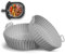 Keplin Silicone Air Fryer Liner, 3 Pk Reusable Round Liners for Tower & Foodi Air Fryer, BPA-Free Non-Stick Silicone Air Fryer Accessories, Dishwasher Safe-Heat Resistant to 230°C Airfryer Trays