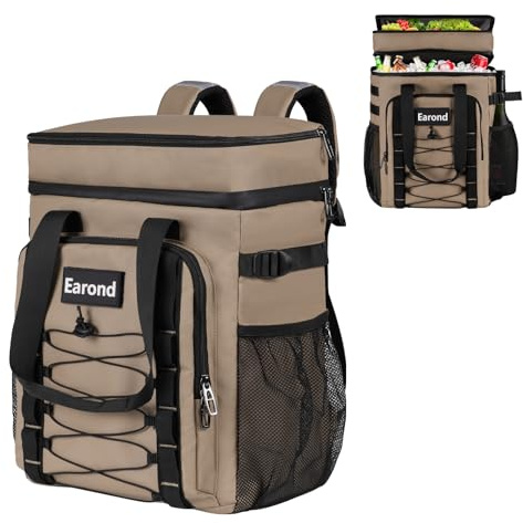 Isolierter Kühlrucksack mit wasserdichtem Reißverschluss, 25 l
