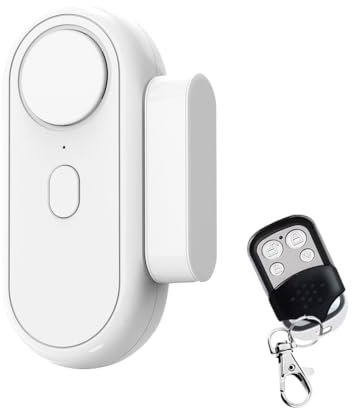 aixi-SHS Sirena di allarme wireless intelligente autonoma per porte e finestre, 120 dB, regolabile in 5 modalità, sistema di sicurezza domestica con telecomando