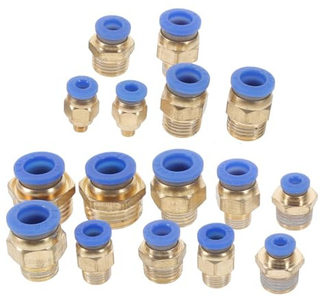 MUCKLILY Connettori Per Aria Raccordi in Crimpare Raccordi Riduttori e Connettori Per Aria Design Sgancio Rapido Compatibile