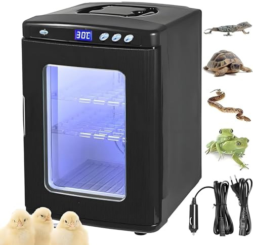RayGenius Incubateur pour Reptiles, Incubateur De Laboratoire Scientifique 25 L, Incubateur Automatique, Refroidissement Et Chauffage De 5 °C à 60 °C, pour éLevage D'œUfs De Reptiles
