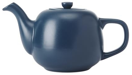 La Cafetière, Teiera classica con comodo manico e beccuccio antigoccia, da 2 tazze, adatta per tè in bustine, tradizionale, facile da pulire, lavabile in lavastoviglie, 600 ml, blu navy