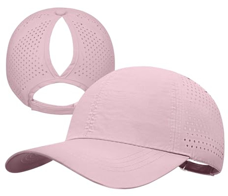 PivotWing Basecap Damen Leicht Atmungsaktiv Sonnenschutz Cap Damen Pferdeschwanz Polyester Kappe Damen für Sports