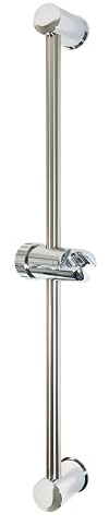 Romy 60 - Brausestange - Metallstange - 62,5cm - mit Brausehalter - Duschstange mit Duschkopfhalterung - Dusche Brause - Dusch Halterung konisch - Handbrause Stange Duschkopfhalter Höhenverstellbar