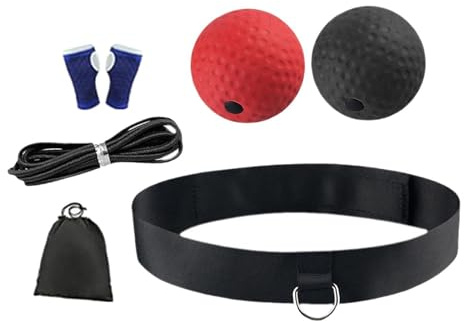 RCGOFOLLOW Spannendes Boxball Spielset mit verstellbarem Kopfband für Kinder und Erwachsene – fördert spielerisch die Hand Augen Koordination.