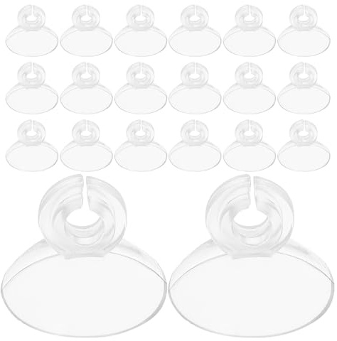 SHINEOFI 40Pcs Aquarium Suction Cup Clips Hose Clamp for 6Mm Airline Tube Fish Tank Pipe Holder Aquarium Water Pipe Fixing Clips for Aquatic Supplies