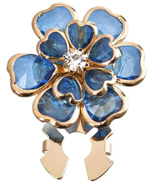 Blommande knappöverdrag för kvinnor, strass blommig manschettknappar, blusar, klänning, tillbehör, Se référer au descriptif, Metall, 0