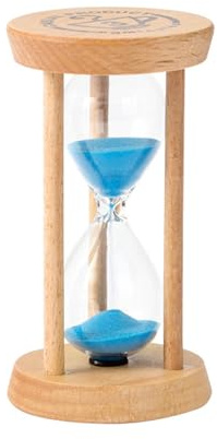Mini-Sanduhr in legno, Timer creativo in vetro, attività di 3 minuti per lavarsi i denti con timer, strumento per casa e ristorante, adatto per cucinare, lavarsi i denti, imparare, cronometrare i