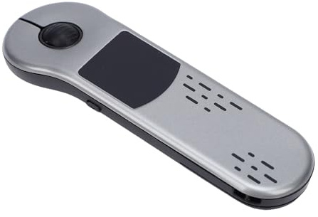 Cuifati Kabellose Presenter-Fernbedienung, Wiederaufladbarer Präsentations-Clicker mit Touchpad für PC-Laptop, Komfortables Ergonomisches Plug-and-Play-Bluetooth 2,4 G, 10 M Reichweite (Grey)