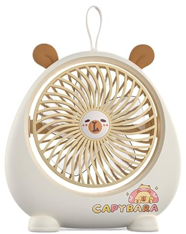 Genérico Mini Ventilador de Mesa,Portátil Recargable por USB de 2 Velocidades | Ventilador De Escritorio Silencioso,para Hogar Dormitorio Sala de Estudio Oficina Residencia Viaje y Coche