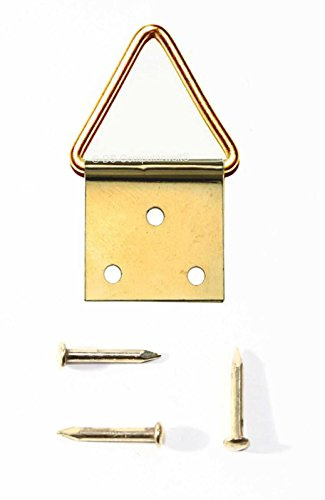 100 occhielli pieghevoli per quadri, dimensioni di 2 (24 x 12 mm), inclusi chiodi e ganci per quadri