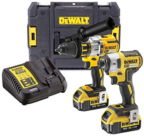 DEWALT DCK276M2T 18V Brushless DCD996 Combi Drill DCF887 Impact Driver 2 x 4.0Ah