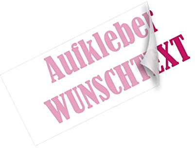 Aufkleber selbst gestalten - Wunschtext in 10cm Länge
