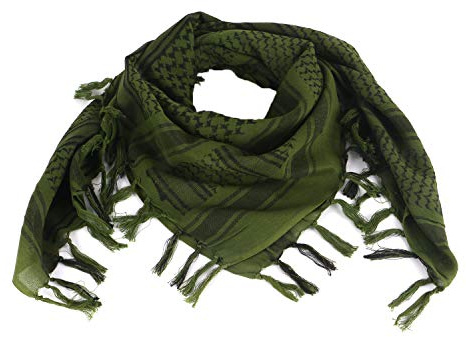 ToopMount Schal Shemagh Military Tactical Desert Keffiyeh Schal Head Neck Schal Baumwolle 43x43 Zoll Bunte arabische Schals Wrap mit Quaste für Männer & Frauen