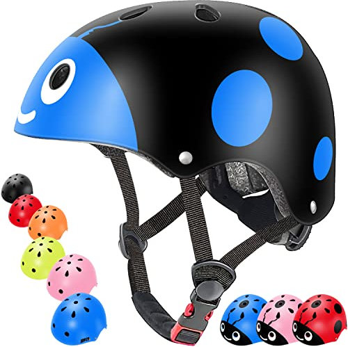 Kinderhelm Jungen und Mädchen Sicherheitsausrüstung, herausnehmbare Innenfutter, verstellbar, bequem, Belüftung für Bick, Roller, Roller, Skateboard, Fahrrad und so weiter
