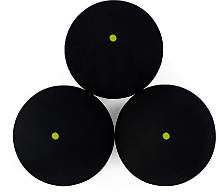 Uinfhyknd Squash-Bälle, Gelb, 3 Stück, aus Gummi, für Bälle, -Spieler, Squash