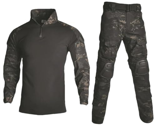 ZMIN Taktische Militär Kleidung Anzüge Uniform Ausbildung Camo Jagd Hemden Hosen Paintball Sets Militär Hosen Männer MCBK L