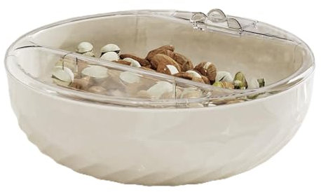 Snackschale mit Handyhalter – doppellagige Schüssel mit Handy-Halter, -Waschkorb, Snack-Servierschale, Nussschale für den Haushalt, für Kirschen, Edamame, Früchte