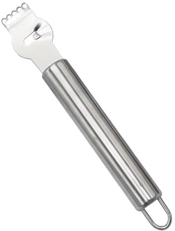 scyca Zesteur de Râpe Citron, Râpe Citron en Acier Inoxydable, Pamplemousse en Acier Inoxydable, Éplucheur de Pommes de Terre, Éplucheur d'orange Efficace, Éplucheur Citron, Outil de Coupe pour