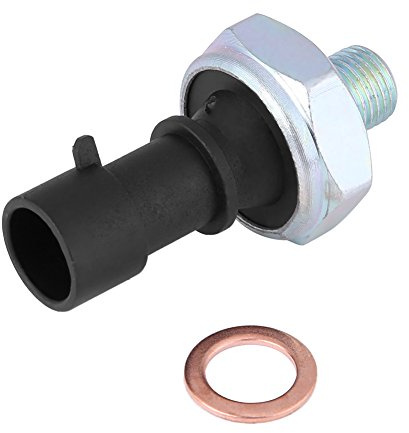 Öldruckschalter Sensor hoher Qualität direkter Ersatz für Corsa C 1.2 Twinport Benzin 2004 2006 Schwarz Silber Plastik 5 cm 2,4 cm 33 g