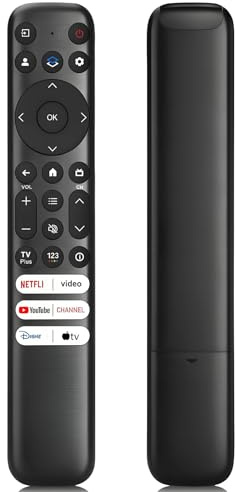 for TCL Smart TV Remote Control Replacement | Compatible with TCL QM8/QM7/S5/S4/S3/Q7/Q6/Q5 4K UHD HDR LED QLED QD-Mini LED Google Smart TVs