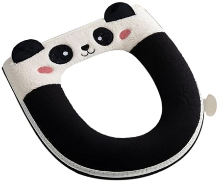 Masoog Per Sedile Del Water,Invernale Per WC A Forma Di Panda Cartoon - Copertura In Peluche Per WC | Adatto A Bagno Hotel Casa Di Cura Doccia Appartamento Camera Dei Bambini Dormitorio