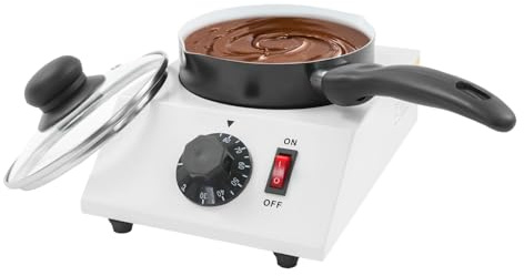 DunleyMin Chocolate Tempering Machine Electric Chocolate Melting Machine 40W Chocolate Melting Pot 86-185℉ Electric Chocolate Melter for DIY Home Kitchen Desserts