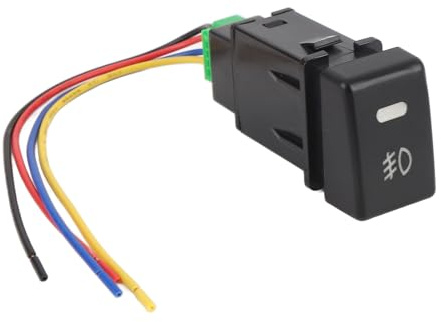 Yosoo Interruttore a Pulsante 4 Poli 12V, Materiale ABS, Indicatore Luminoso a LED, Interruttore Fendinebbia per ISUZU MU-X con Installazione Semplice