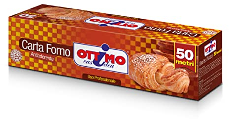 Ottimo - Rotolo Carta Forno Antiaderente 50 metri · larghezza 33cm · Made in Italy · 100% Compostabile