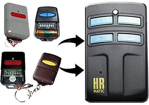 carcasaschulas Mando Duplicador HR Matic 2 Rolling Code, Compatible con ERREKA Kuma Luna Smat Reson 433 868 Codigo Fijo y Variable