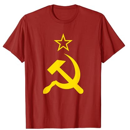 Russa URSS, martello e falce bandiera dell'Unione Sovietica Maglietta