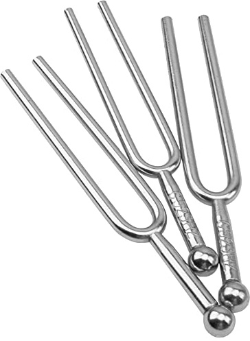 Yootones C 523 Hz Stimmgabel, Standard-Stimmgerät, Musikinstrumente, kompatibel mit Violinen-Gitarren-Stimmgerät (Silber)
