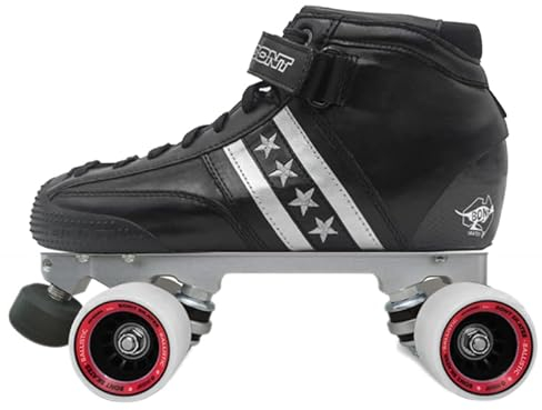 Bont Skates - Quadstar Carbon Roller Skate Derby Package - Professional rollerskates for Men - Women - Boys - Girls for Derby, Speed and Indoor Skating (12/48)