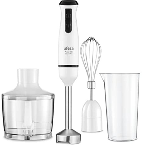 Batidora de Mano Multifunción con Accesorios UFESA PULSAR 600 DMAX Blanco 600 W