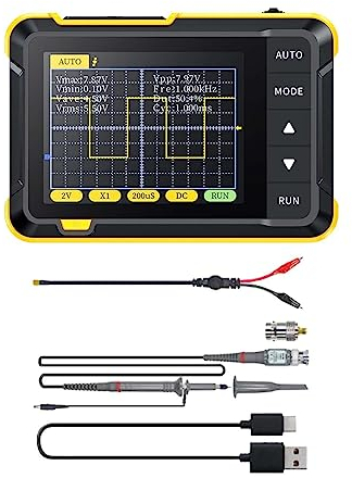 MagiDeal Tragbares digitales Oszilloskop, Oszilloskop-Multimeter, 200 kHz, 400 V, Spannungsdurchgangsprüfer für Leistungstester, Messgerät, Hoher Standard