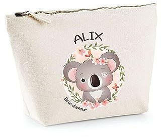 Trousse Alix Bébé d Amour Koala | Pochette Enfant Mignonne Toilette Maquillage Idée Cadeau pour Jeune
