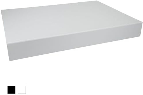 ideas in boxes Premium Geschenkbox mit Deckel, faltbar, Geschenkkarton, Magnetbox, Geschenkverpackung für Weihnachten & Geburtstag, Magnetfaltbox, Weiß matt, 43x31x5cm
