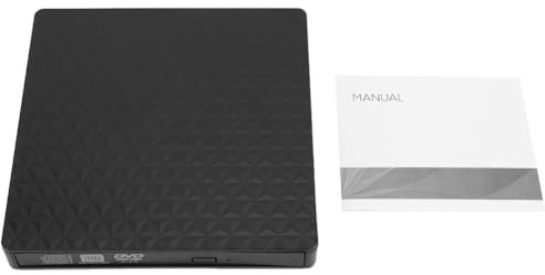 JUCHRZEY USB 3.0 Masterizzatore CD DVD RW esterno sottile con unità ottiche Lettore masterizzatore unità Type-C Lettore masterizzatore DVD e CD-ROM portatile Unità CD DVD RW esterna sottile