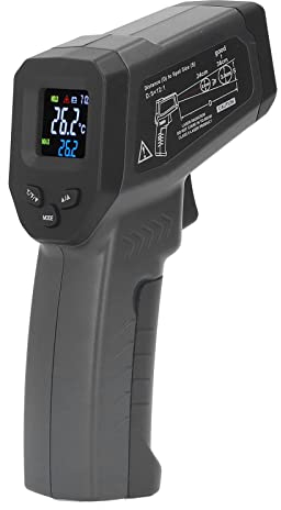 Termometro a Infrarossi Pistola di Temperatura, Termometro a Infrarossi da Cucina, Termometro di Calore Portatile Display LCD Retroilluminato Digitale da -58 ℉ a 716 ℉ Per Lavorazione Alimentare, Attr