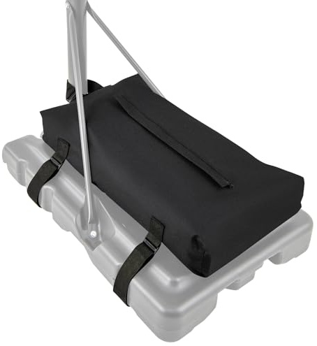 GYMAX Bolsa de Arena de aro de Baloncesto Resistente, Aros de Baloncesto portátiles, Anclaje Inferior con Peso, Resistente a la Intemperie, Tela Oxford 600D, soporta hasta 300 Libras, Uso en