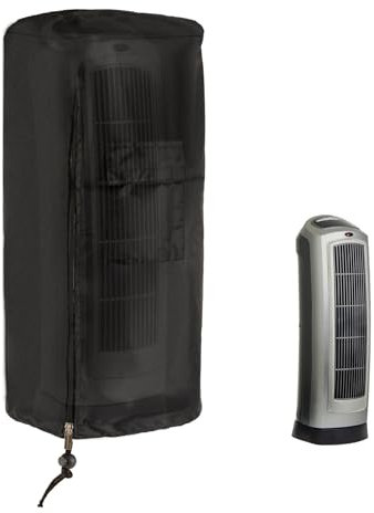 Housses de chauffage de terrasse, housse de chauffage électrique pour chauffage d'appoint Lasko de 58,4 cm de haut, housse imperméable pour chauffage domestique intelligent avec fermeture éclair pour
