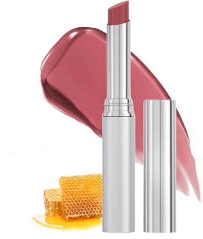 Pink Tinted Honey Lipstick,Hydrating Lipstick For Dry Lips,Long-lasting Nourishing Lip Balm Natural Moisturizing Tint Makeup Lip Gloss For Women Girls