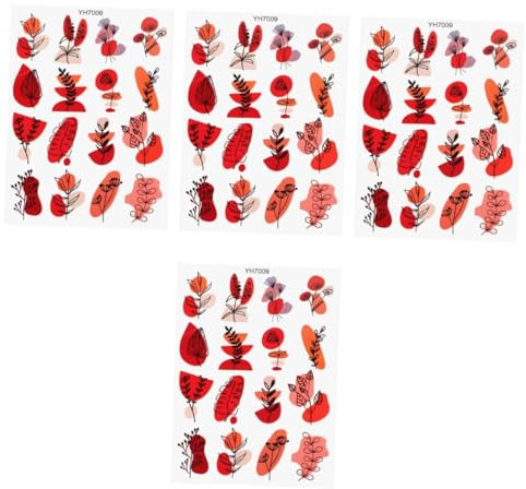 Gadpiparty 4 Blätter Abziehbilder Übertragen Tonpapier Übertragen Tonübertragungspapier Papier Ton Überweisungen Übertragungspapier Für Ton DIY Ton-Transfer-Aufkleber -transferpapier